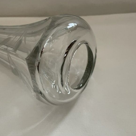 Vintage Accents Vintage Etched Glass Car Vase Poshmark